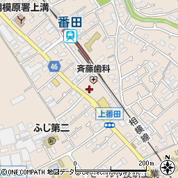 番田駅前郵便局周辺の地図