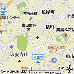 岐阜県美濃市2118周辺の地図