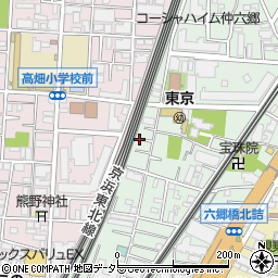 東京都大田区仲六郷4丁目7周辺の地図