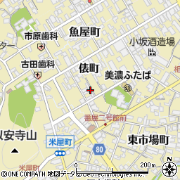 岐阜県美濃市2167-1周辺の地図