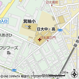 日本大学高等学校周辺の地図