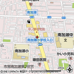 神奈川県川崎市幸区南加瀬周辺の地図