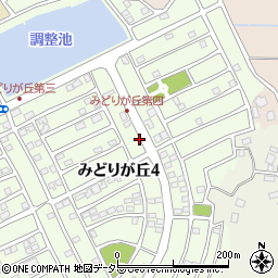 千葉県大網白里市みどりが丘4丁目周辺の地図