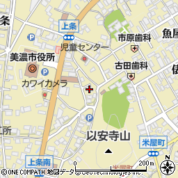 岐阜県美濃市2057周辺の地図