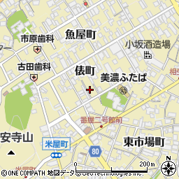 岐阜県美濃市2167周辺の地図