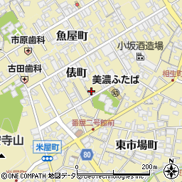 岐阜県美濃市2168周辺の地図
