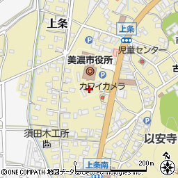 岐阜県美濃市1345周辺の地図