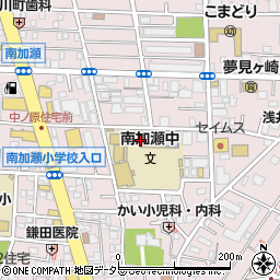 川崎市立南加瀬中学校周辺の地図
