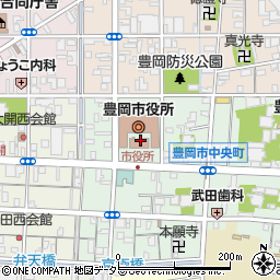 豊岡市役所　都市整備課周辺の地図