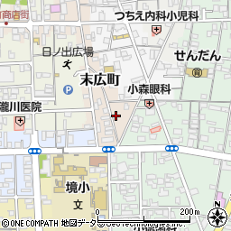 鳥取県境港市末広町21周辺の地図