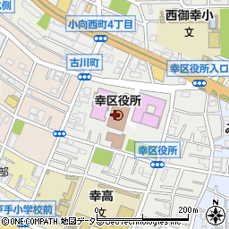 幸区役所　地域みまもり支援センター担当・地域支援担当課長周辺の地図