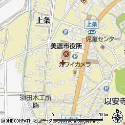 岐阜県美濃市1350周辺の地図