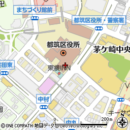 横浜市消防局都筑消防署周辺の地図