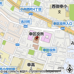 川崎市幸区役所周辺の地図