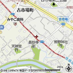 古川理容店周辺の地図