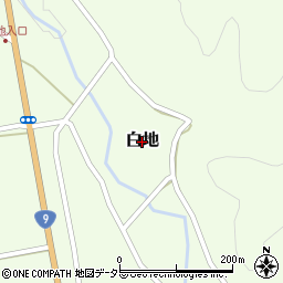 鳥取県岩美町（岩美郡）白地周辺の地図