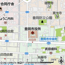豊岡市役所　生活環境課周辺の地図