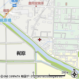 兵庫県豊岡市梶原695周辺の地図