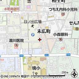 鳥取県境港市末広町120周辺の地図