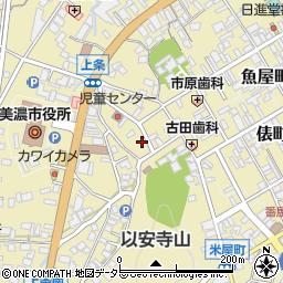岐阜県美濃市2077周辺の地図