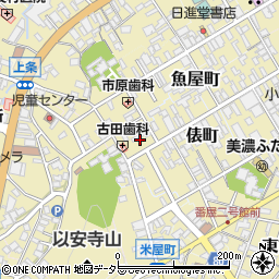岐阜県美濃市2112周辺の地図