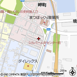 鳥取県境港市岬町1-21周辺の地図
