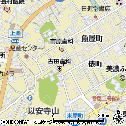 岐阜県美濃市2101周辺の地図