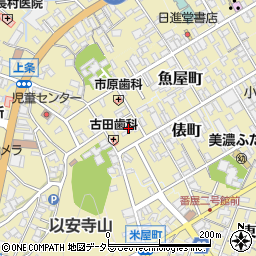 岐阜県美濃市2110周辺の地図