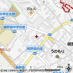 神奈川県相模原市南区鵜野森1丁目17-7周辺の地図