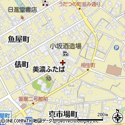 岐阜県美濃市相生町周辺の地図