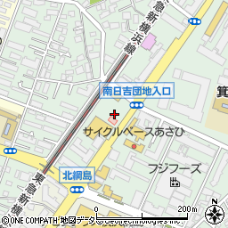 トヨタレンタリース神奈川日吉店周辺の地図