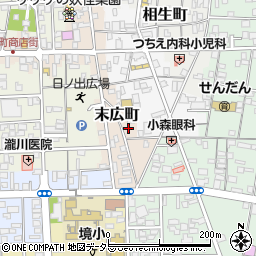 鳥取県境港市末広町23周辺の地図