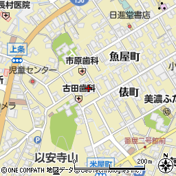 岐阜県美濃市2106周辺の地図