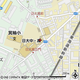 日本大学中学校周辺の地図