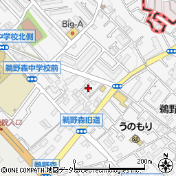 神奈川県相模原市南区鵜野森1丁目17-9周辺の地図