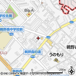 神奈川県相模原市南区鵜野森1丁目17周辺の地図