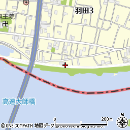 東京都大田区羽田3丁目33周辺の地図
