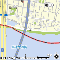 東京都大田区羽田3丁目31周辺の地図