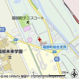 福部地区公民館周辺の地図