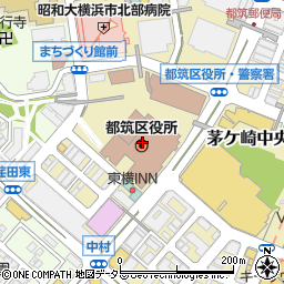 横浜銀行都筑区総合庁舎 ＡＴＭ周辺の地図