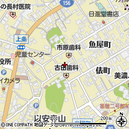 岐阜県美濃市2019-1周辺の地図