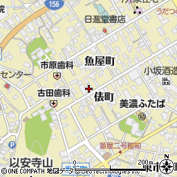 岐阜県美濃市2156周辺の地図