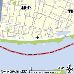 東京都大田区羽田3丁目36周辺の地図