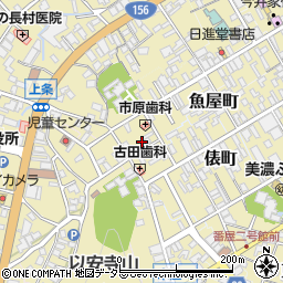岐阜県美濃市2017周辺の地図