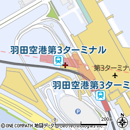 羽田空港第3ターミナル周辺の地図