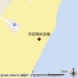作田海水浴場周辺の地図
