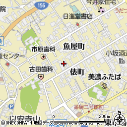 岐阜県美濃市2157周辺の地図