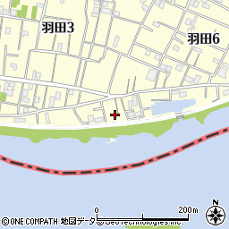 東京都大田区羽田6丁目30周辺の地図