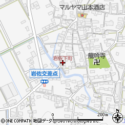 岩佐下町周辺の地図