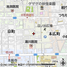 鳥取県境港市日ノ出町周辺の地図